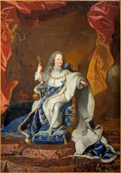 Official Portrait of Louis XV in Coronation Robes